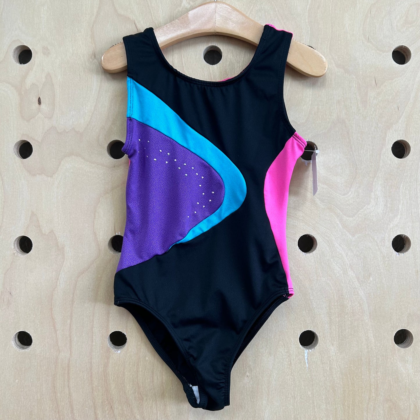 Black Blue & Pink Leotard