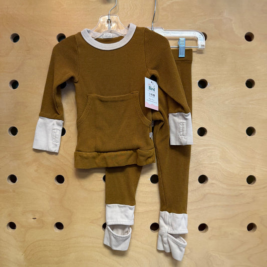 Moss Waffle Knit Outfit