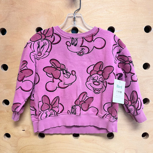 Pink Minnie Mouse Pullover