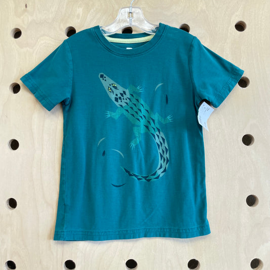 Teal Alligator Tee
