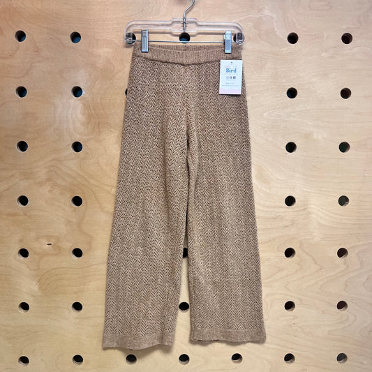 Tan Open Knit Soft Pants