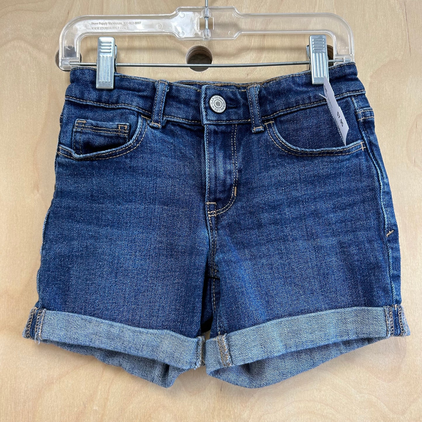 Denim Cuffed Shorts