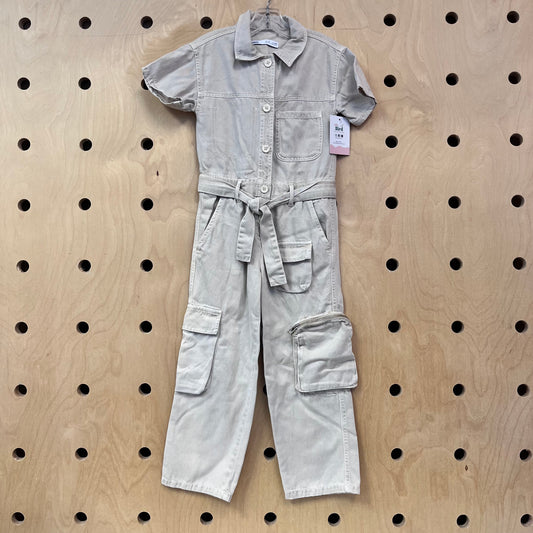 Beige Coveralls