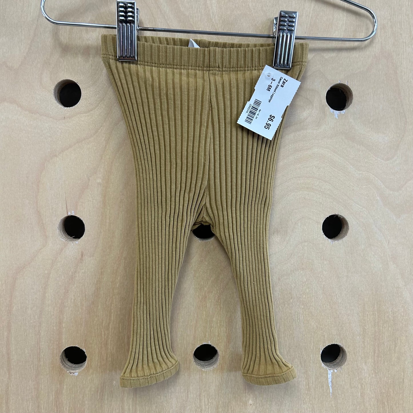 Camel Ribbed Leggings