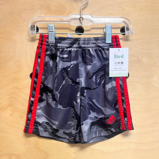 Black/Grey/Red Athletic Shorts