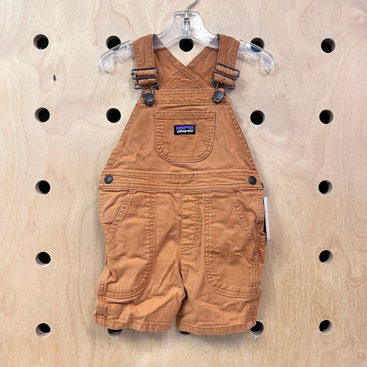 Tan Denim Shortalls