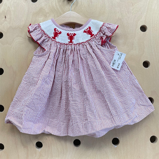 Red Lobster Smocked Dress