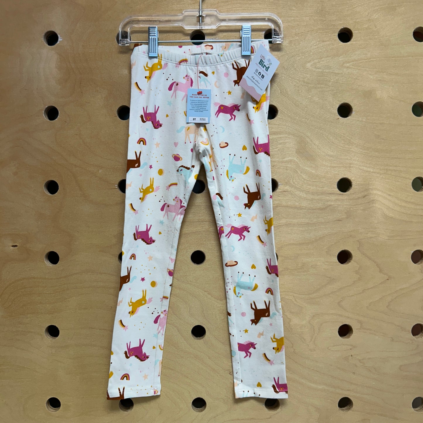 White/Colorful Unicorn Leggings NEW!