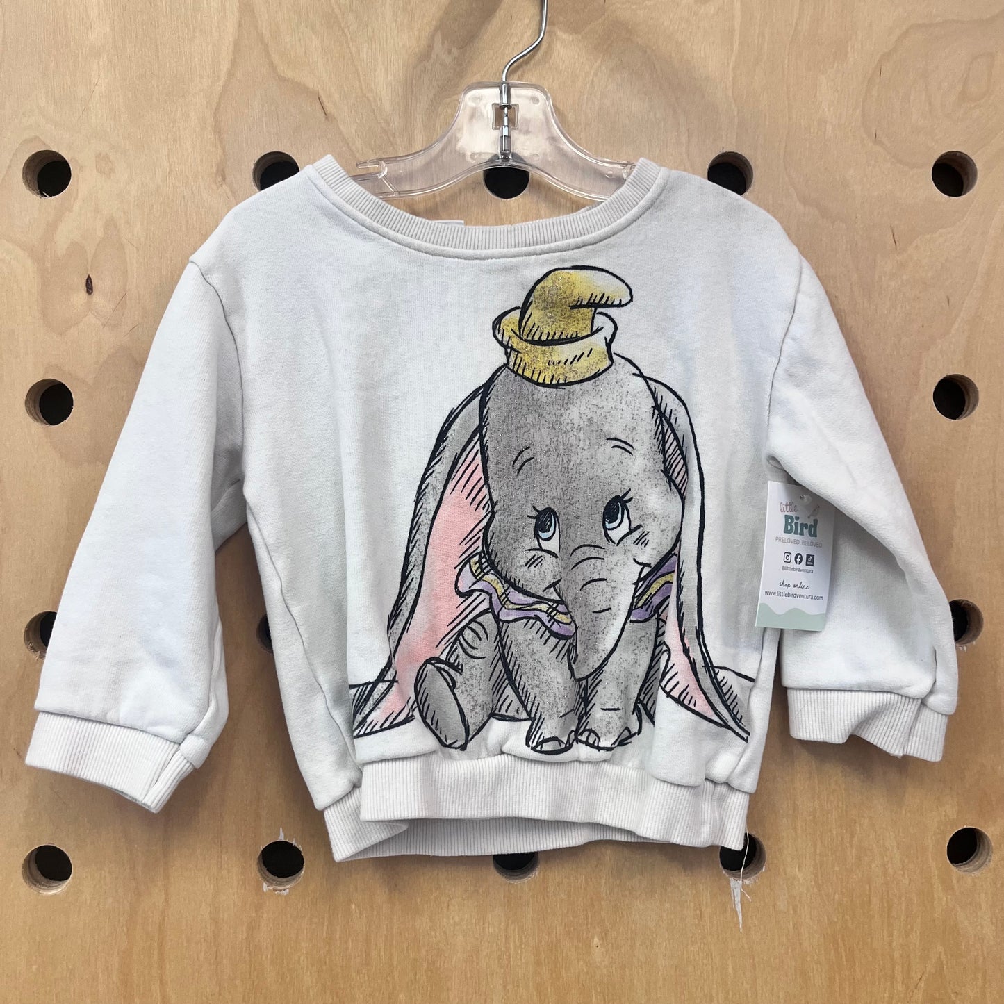 Ivory Glitter Dumbo Pullover