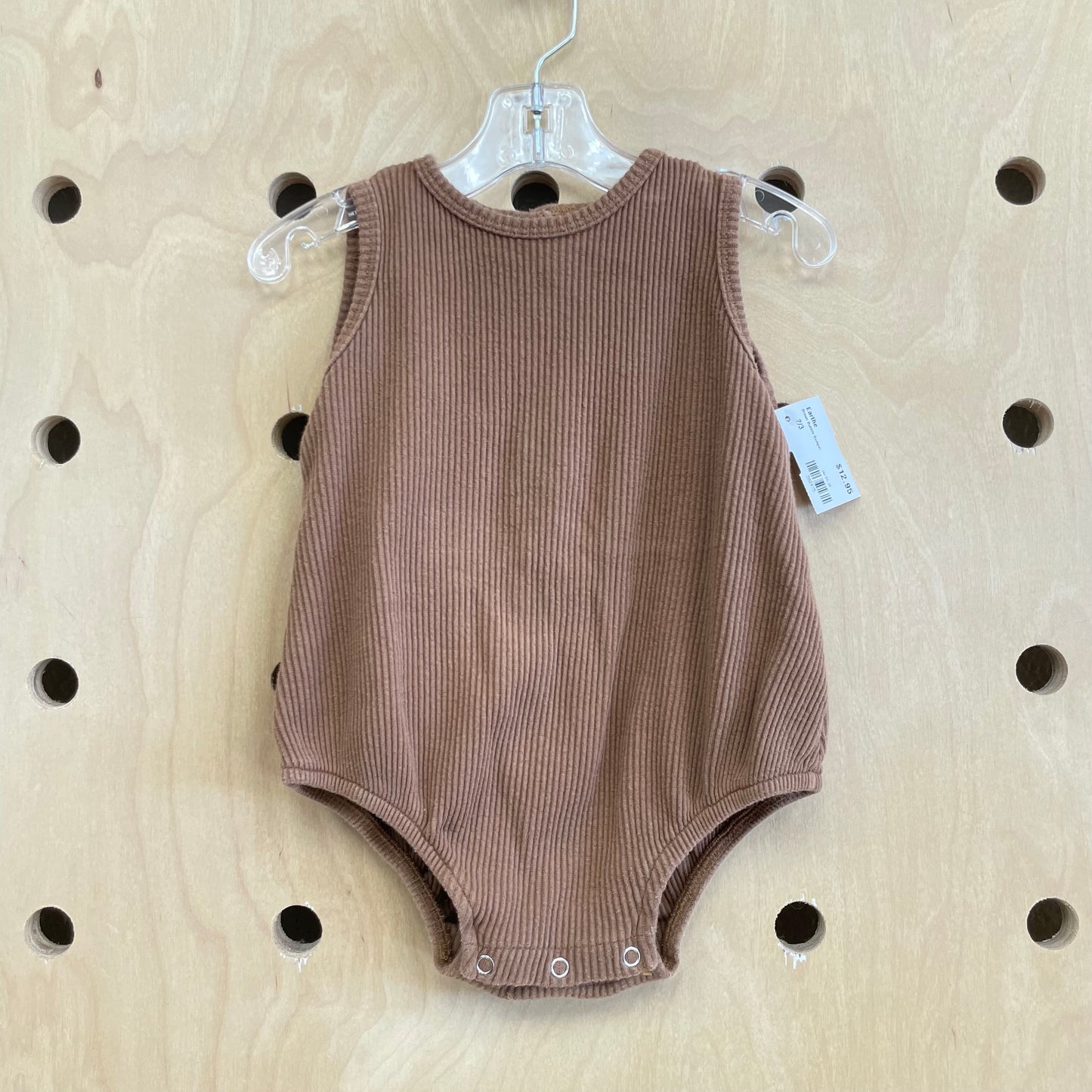 Brown Bubble Romper