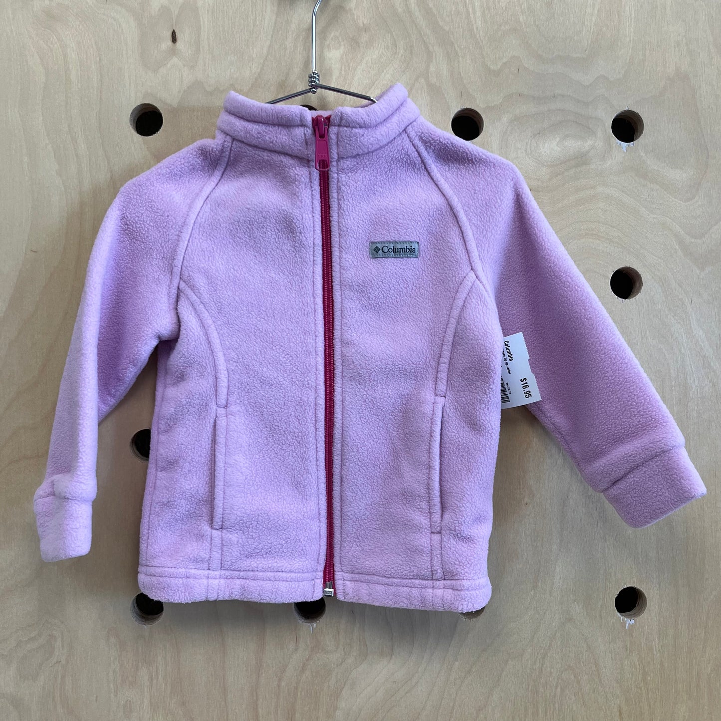 Pink Fleece Zip Up Jacket