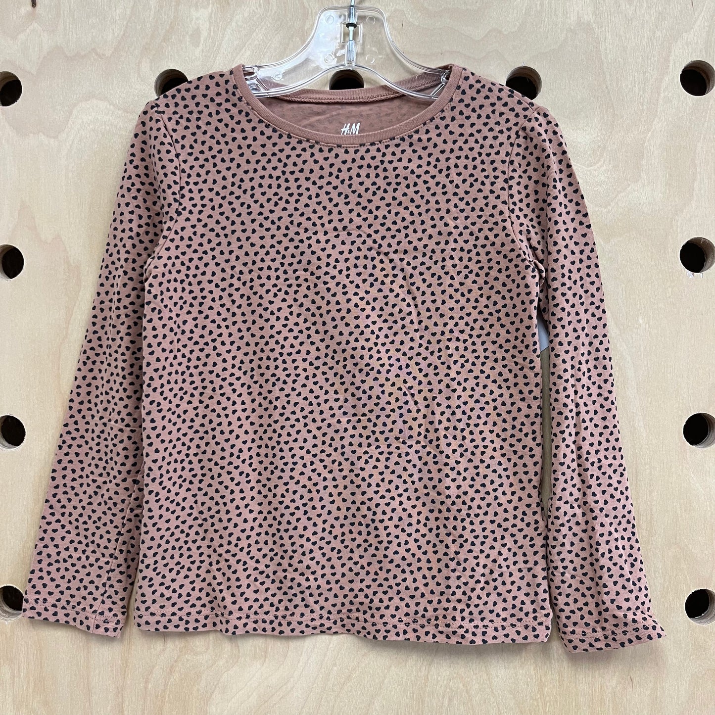 Tan & Black Hearts LS Tee