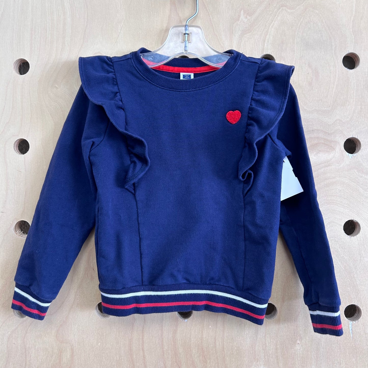Navy & Red Heart Sweatshirt
