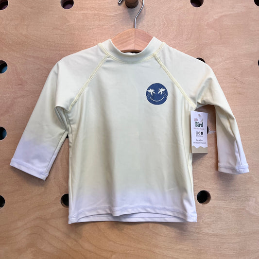 Yellow Ombre Smile Swim LS