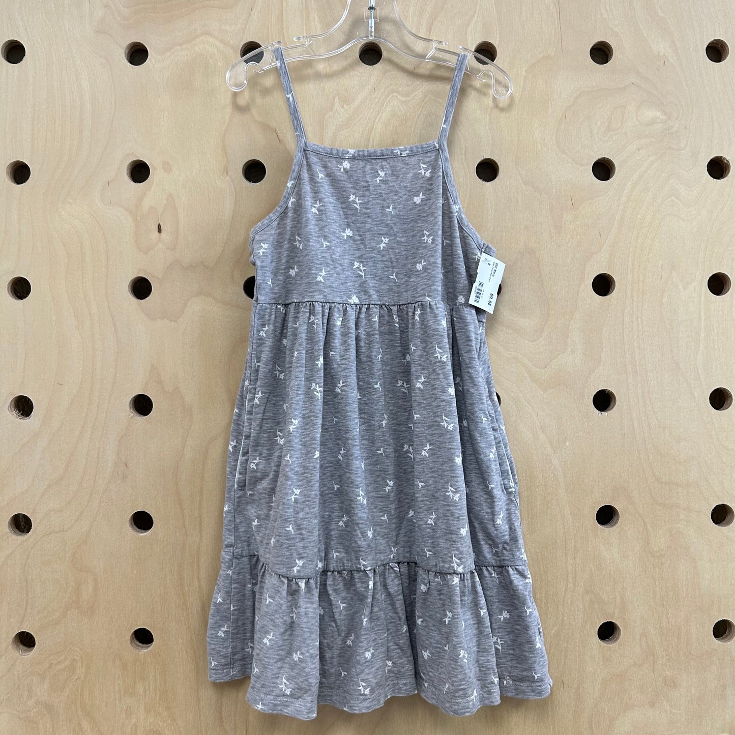 Grey Floral Maxi Dress