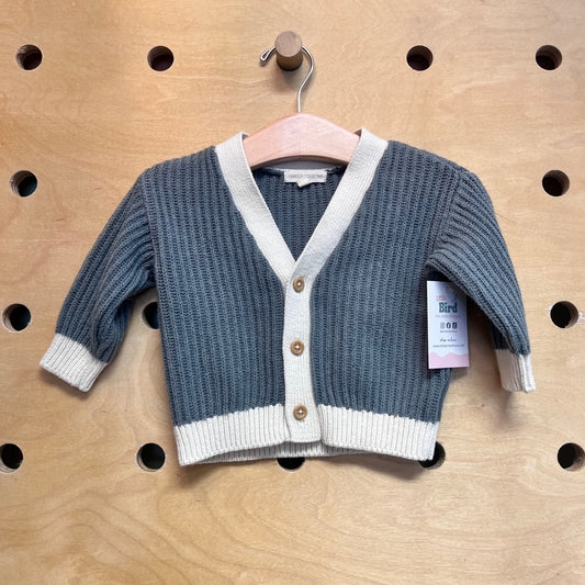 Grey & Cream Cardigan