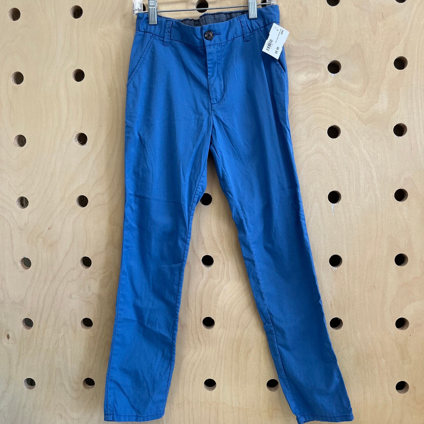 Blue Adjustable Waist Pants