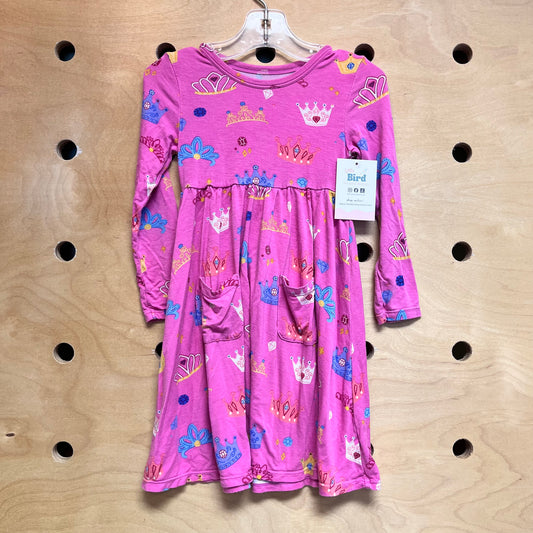 Pink Bamboo Princess Crown Dress