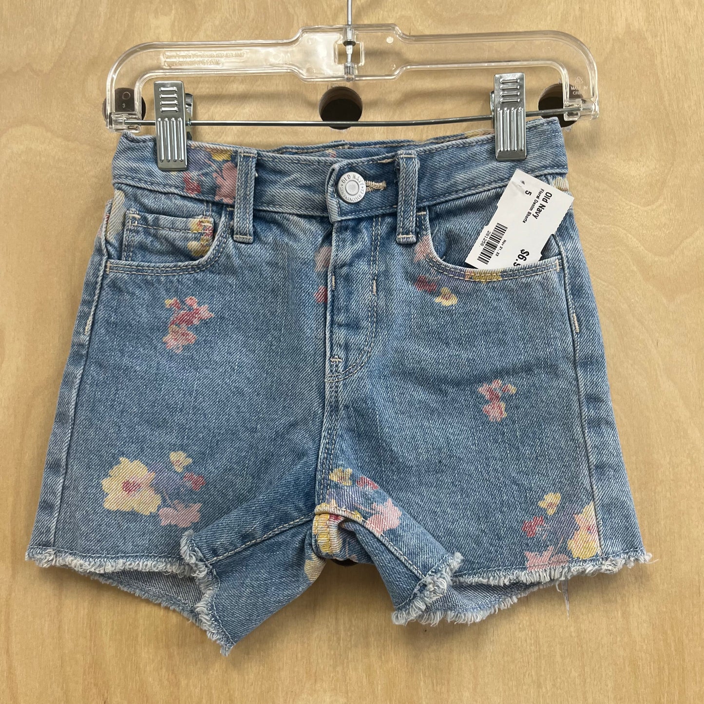 Floral Denim Shorts