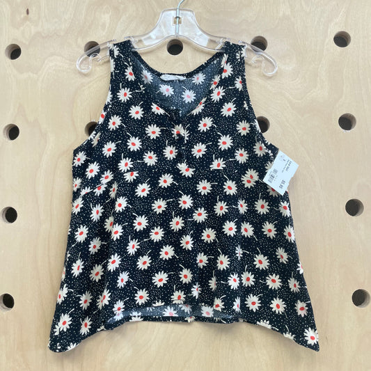 Black Flowy Floral Tank