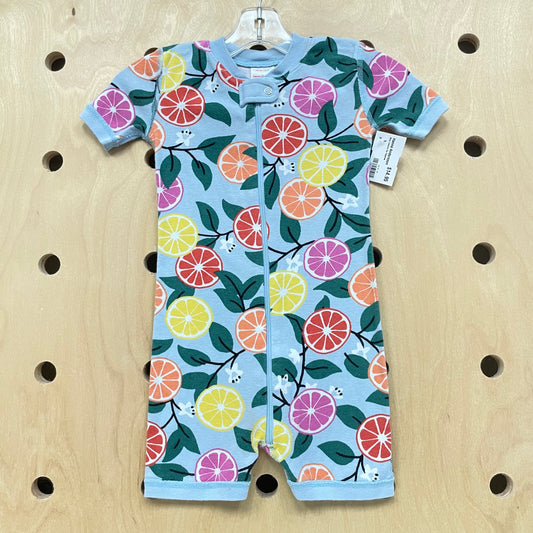 Blue Lemons Zip Pajamas