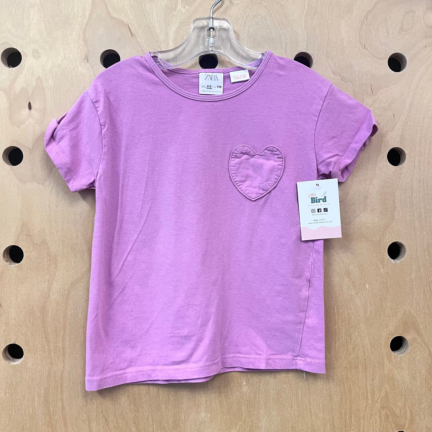Lavender Heart Pocket Tee