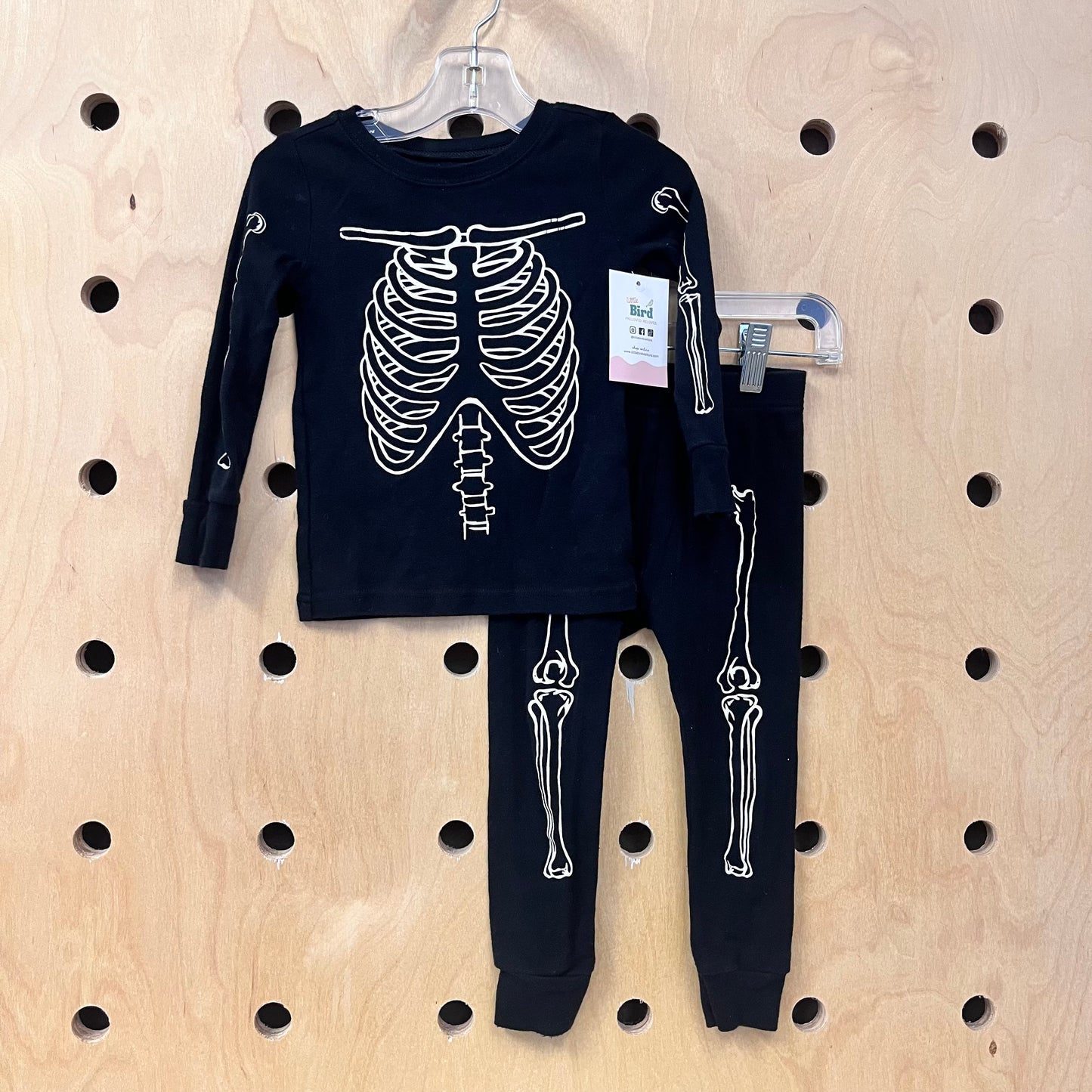 Black Bones Glow In Dark Pajamas
