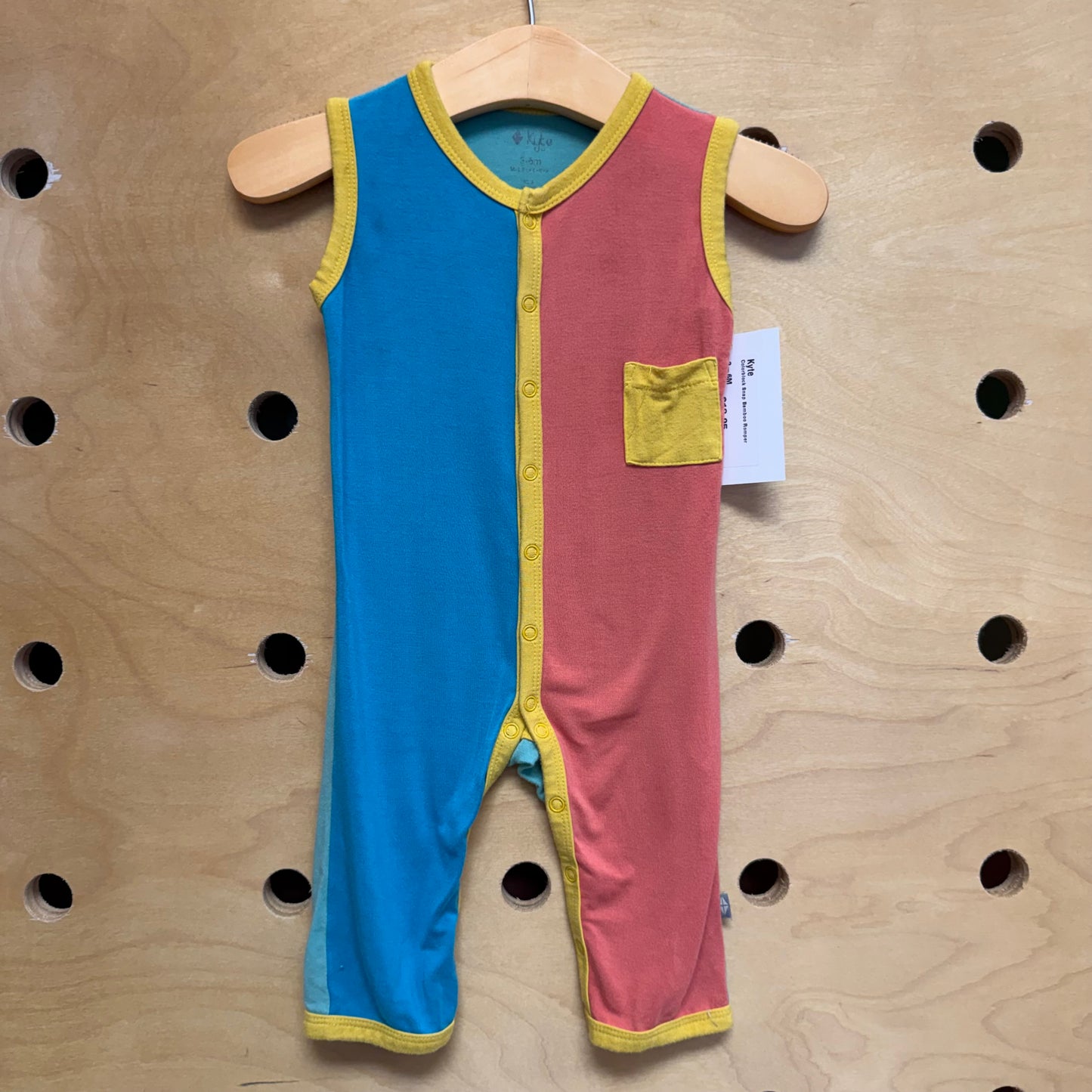 Colorblock Snap Bamboo Romper