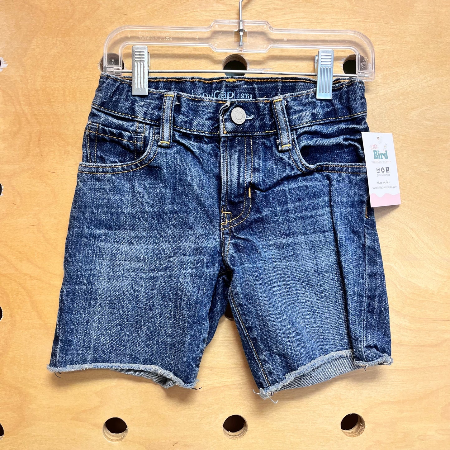 Raw Hem Denim Shorts