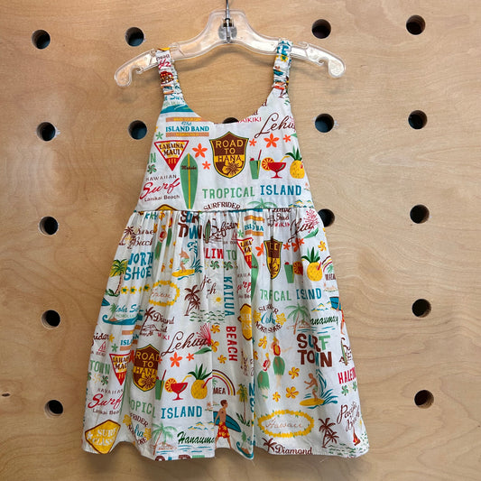 Cream Aloha Dress