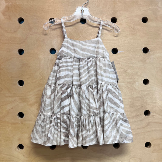 Cotton-Lined Striped Linen Dress