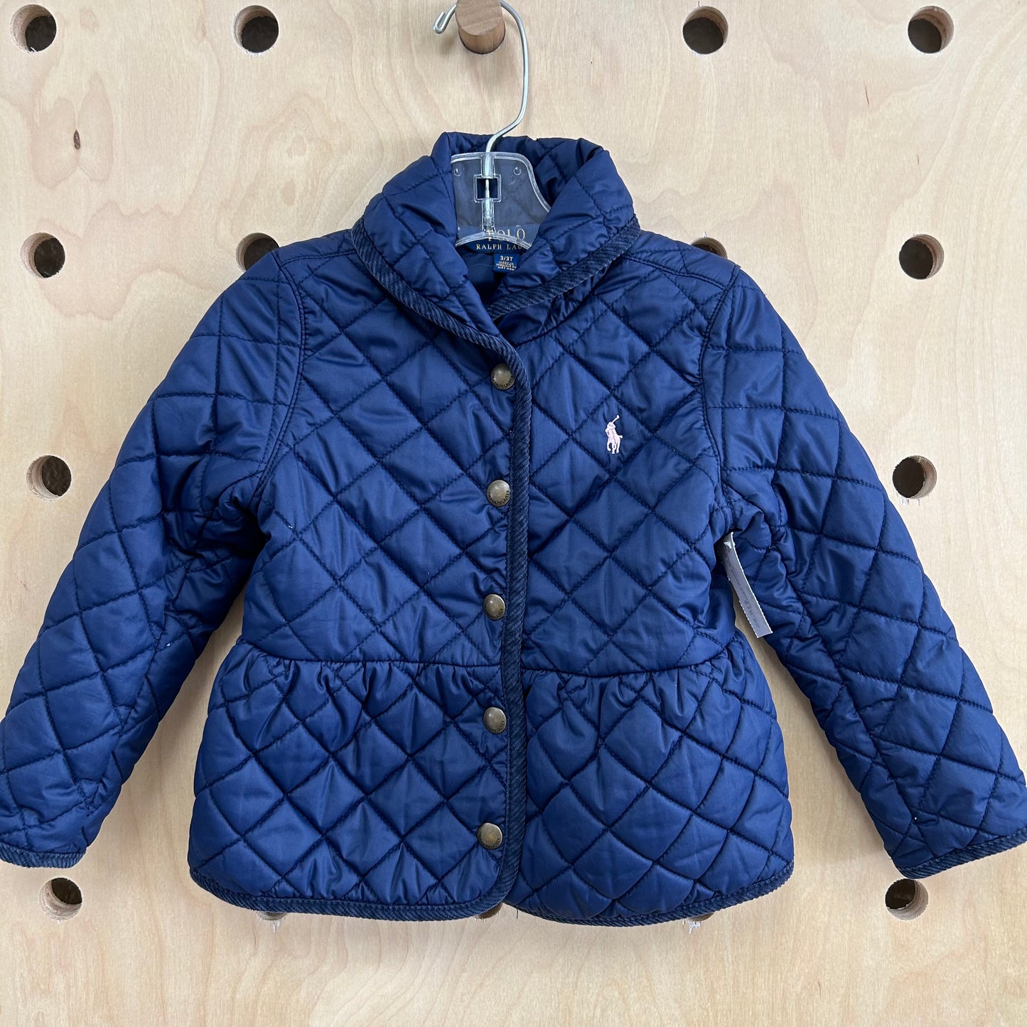 Blue Quilted Jacket