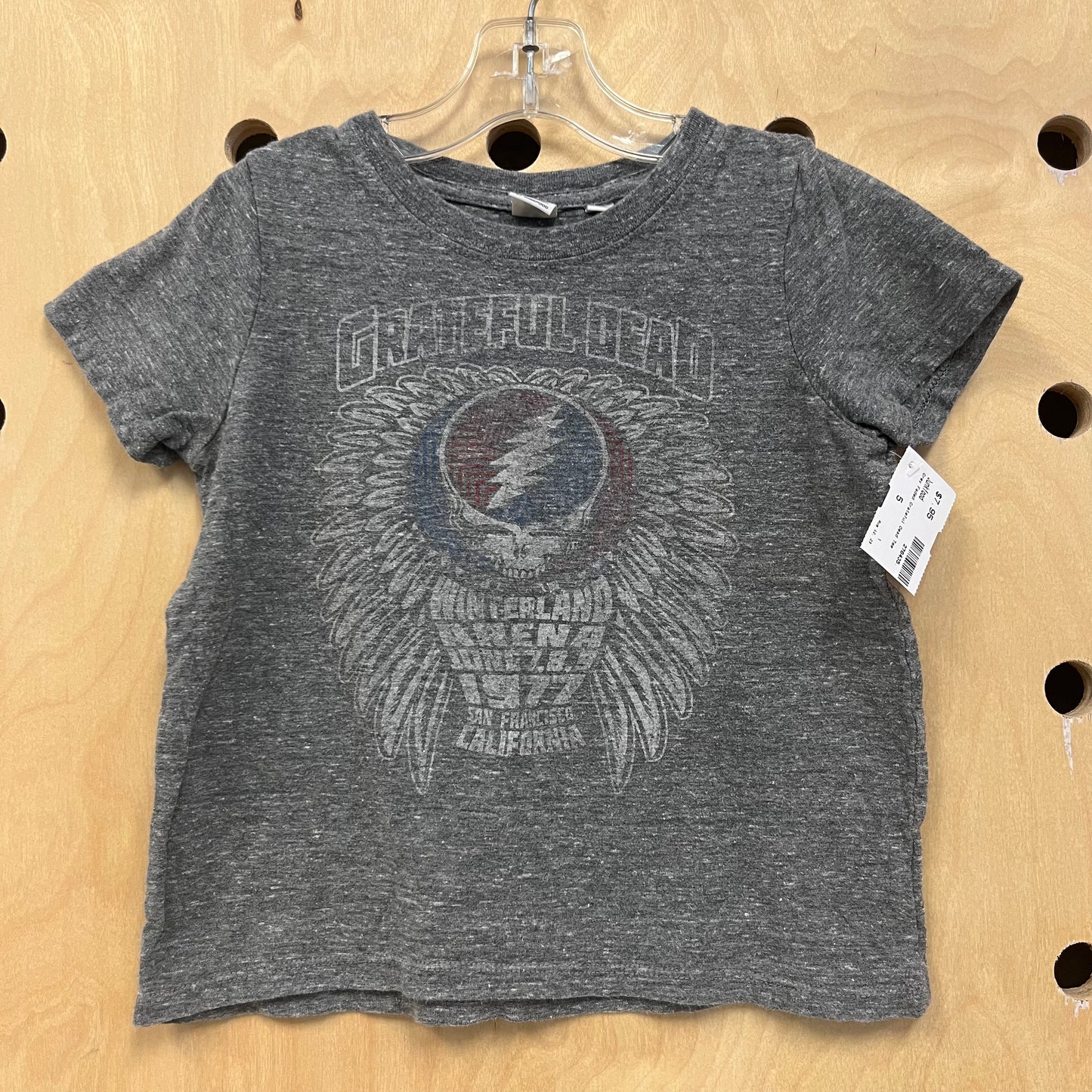 Grey Grateful Dead Tee