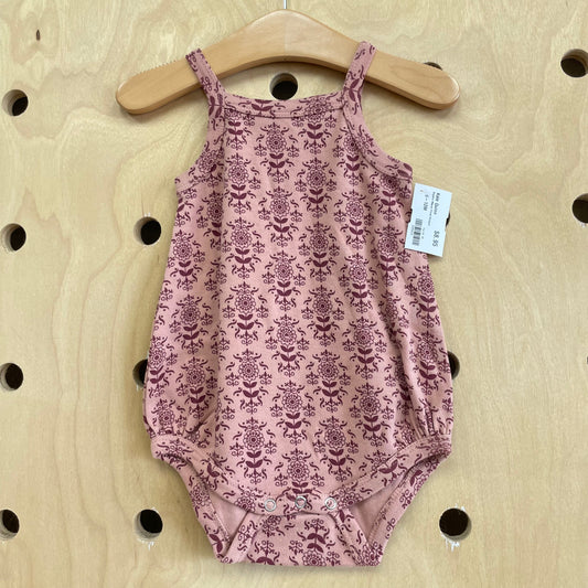 Organic Mauve Floral Romper