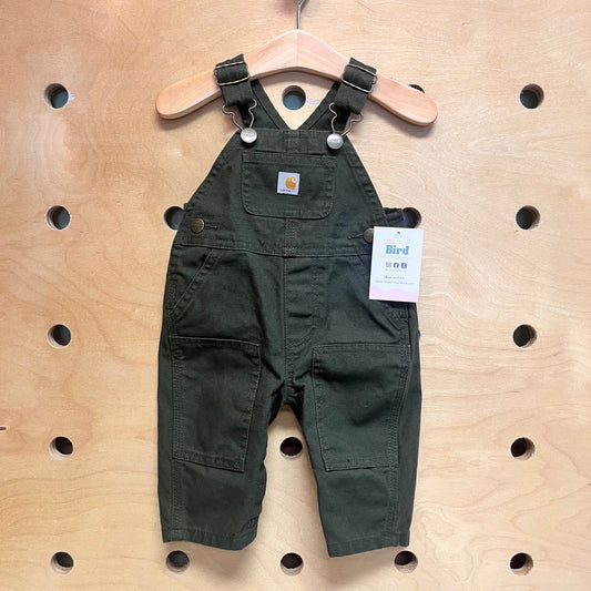 Green Denim Overalls
