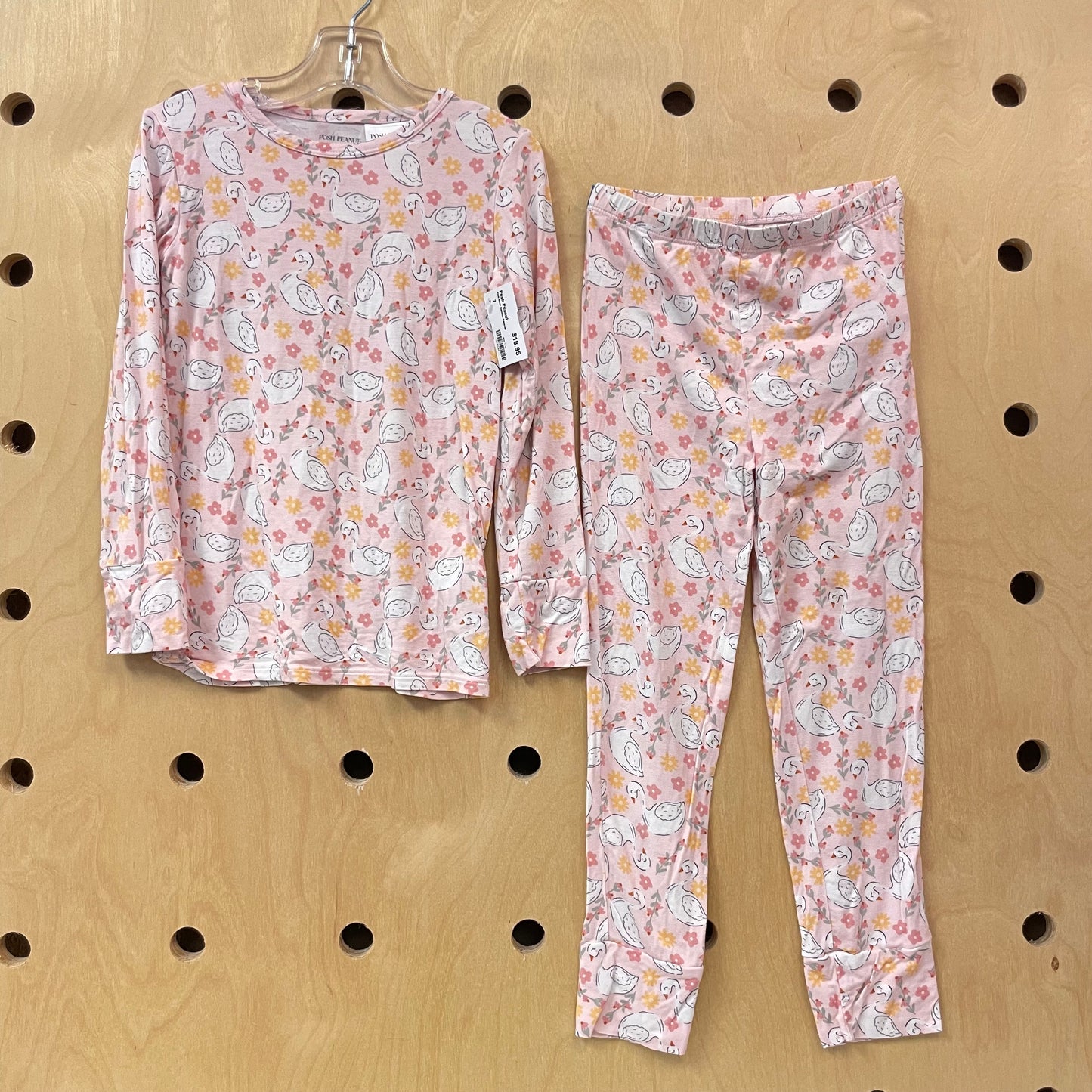 Pink Swan Bamboo Pajamas
