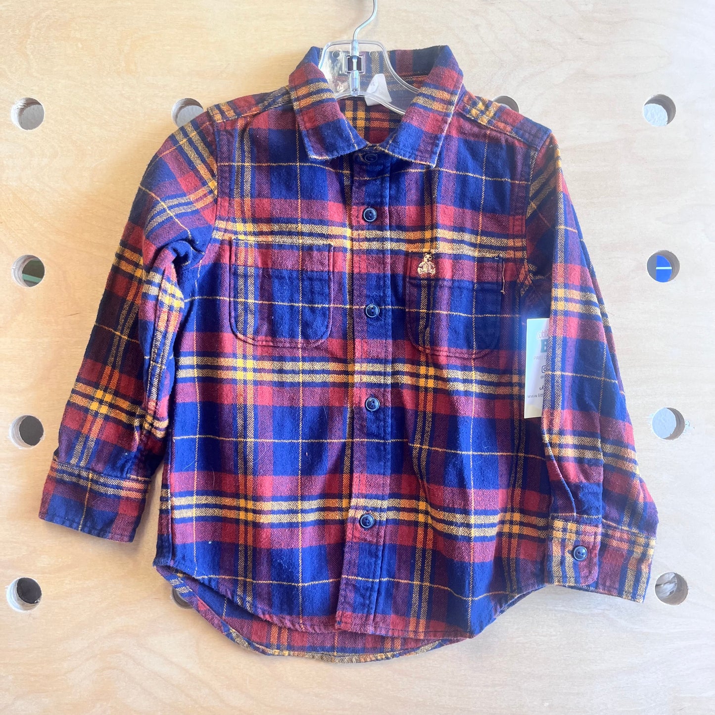 Rust/Navy Plaid Flannel