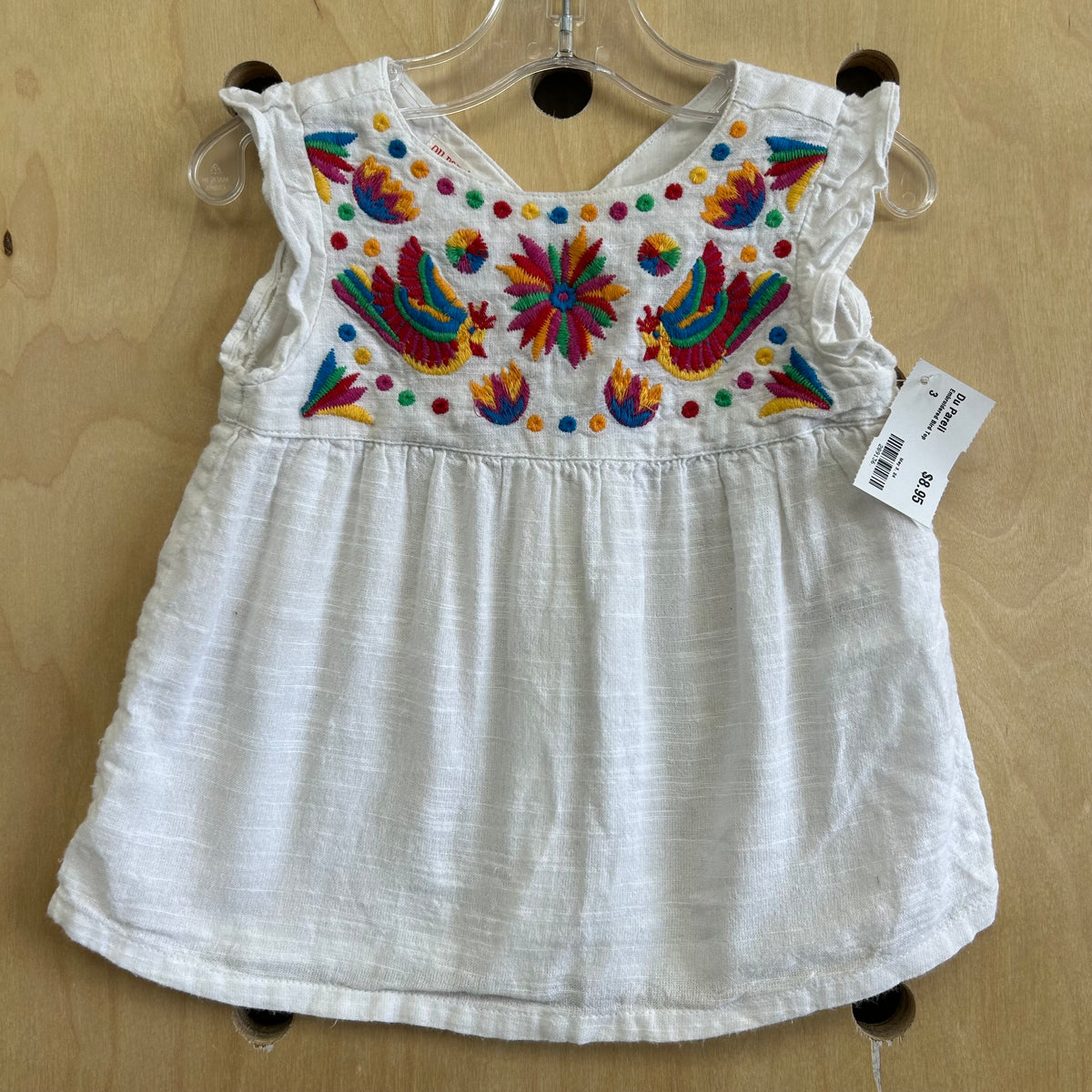 Embroidered Bird Top