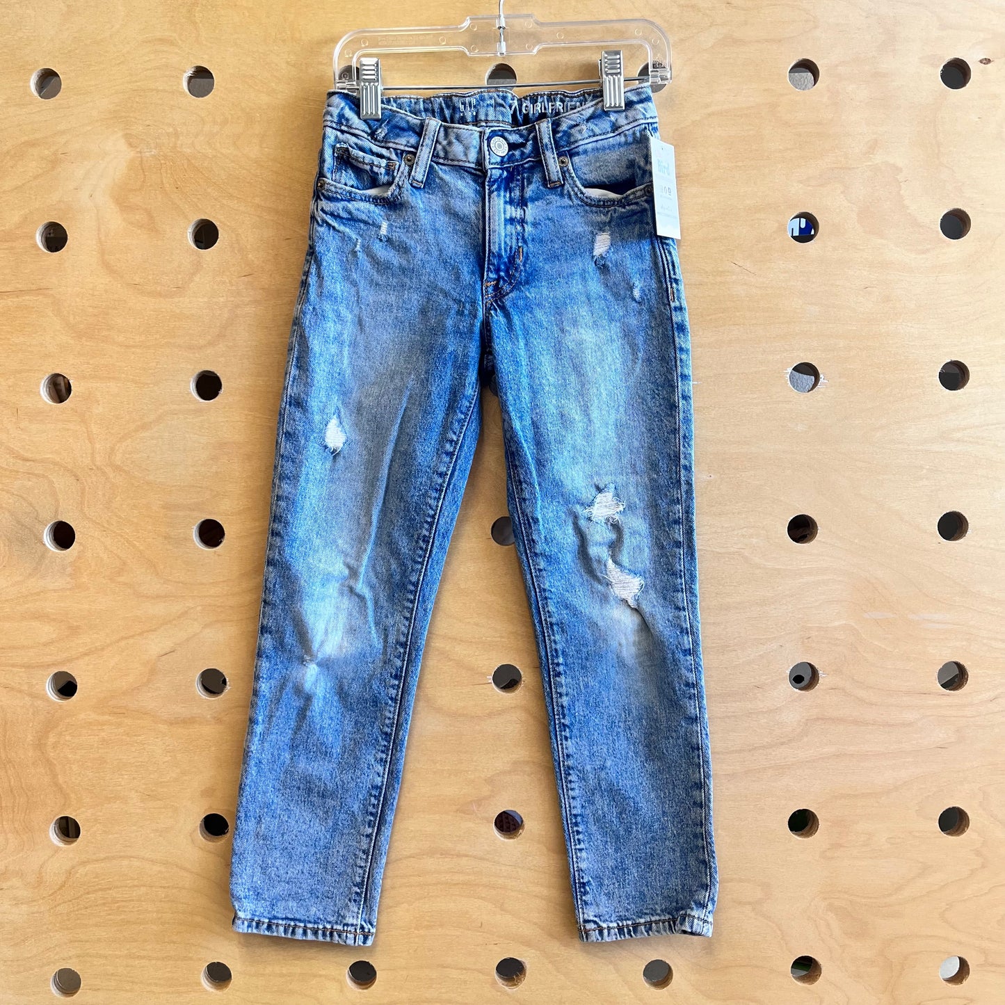 Distressed Girlfriend Denim Pants