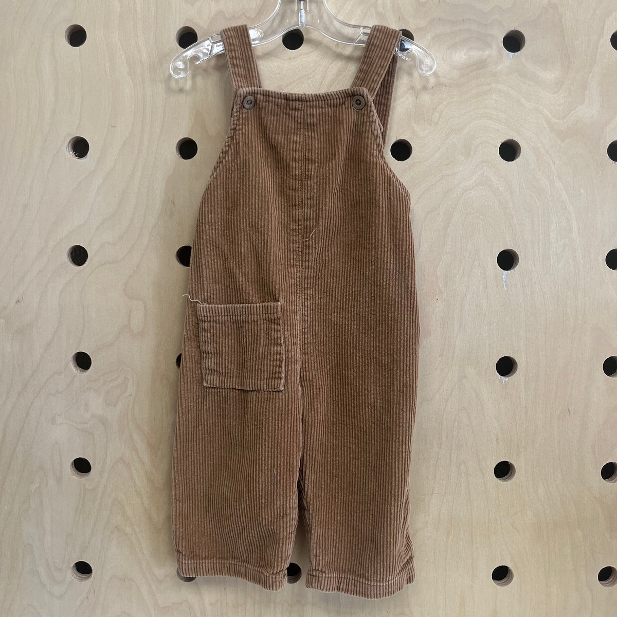 Brown Cord Overalls