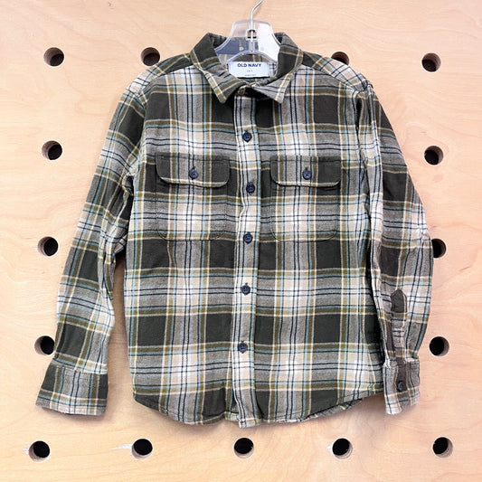 Olive Plaid Flannel