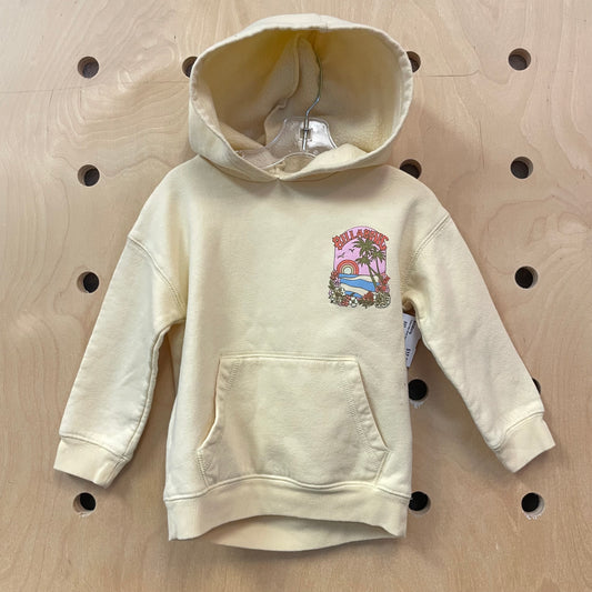 Yellow Palm Scene Hoodie Pullover