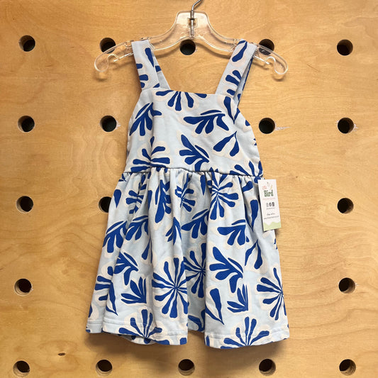 Blue/Grey Floral Dress