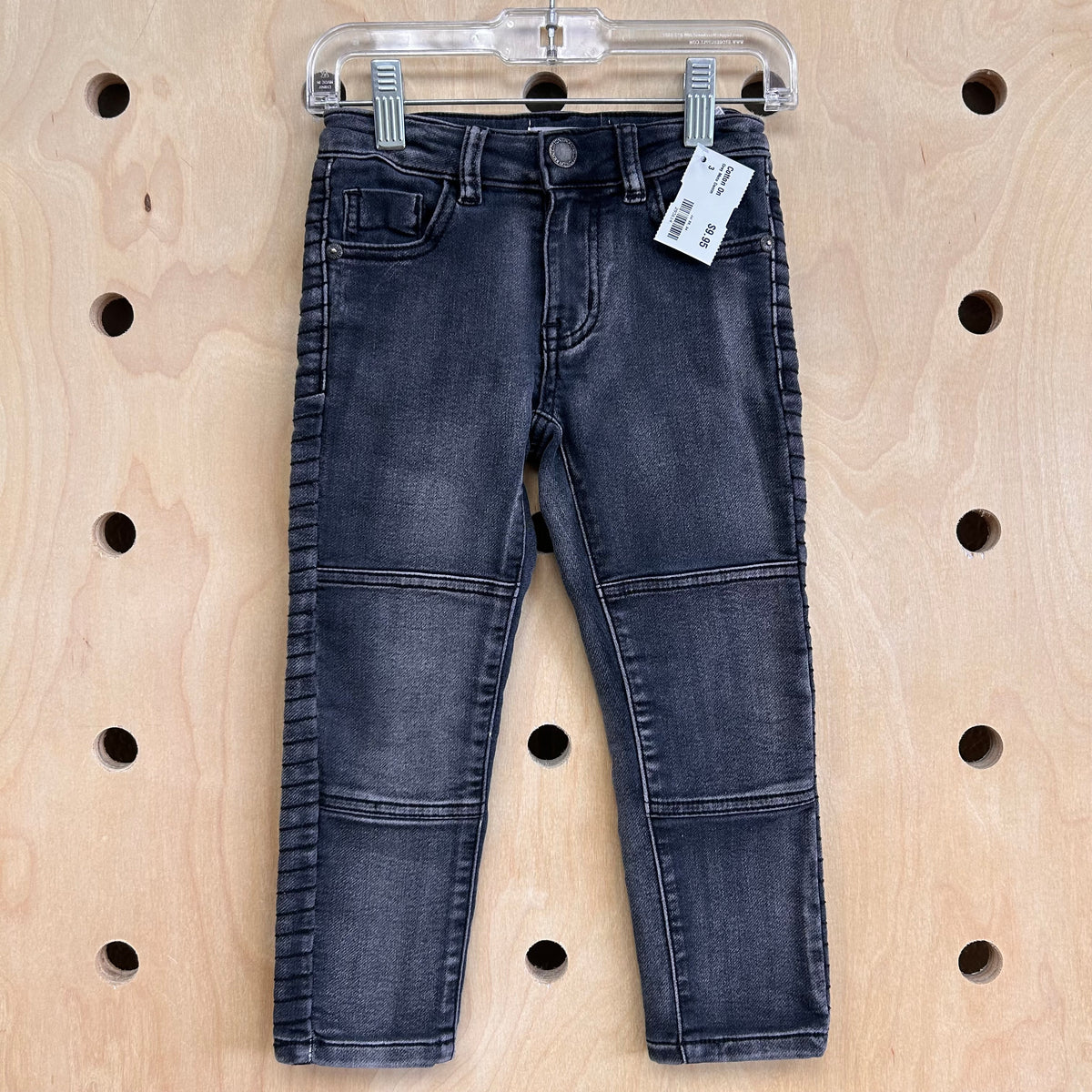 Grey Moto Denim