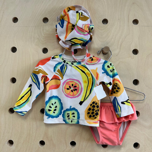 Fruit 2pc. Swimsuit with Hat