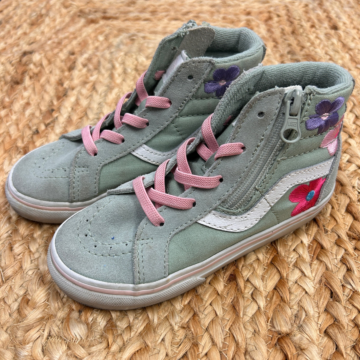 Blue Floral Sk8 Reissue Hi Tops