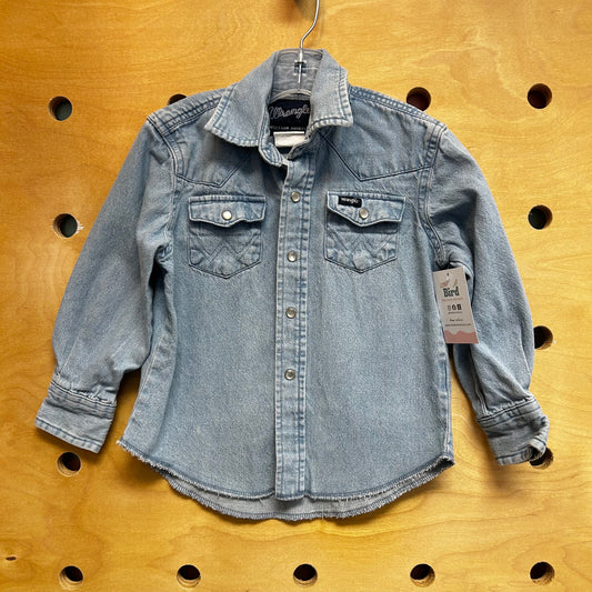 Denim Pearl Snap Western Shirt