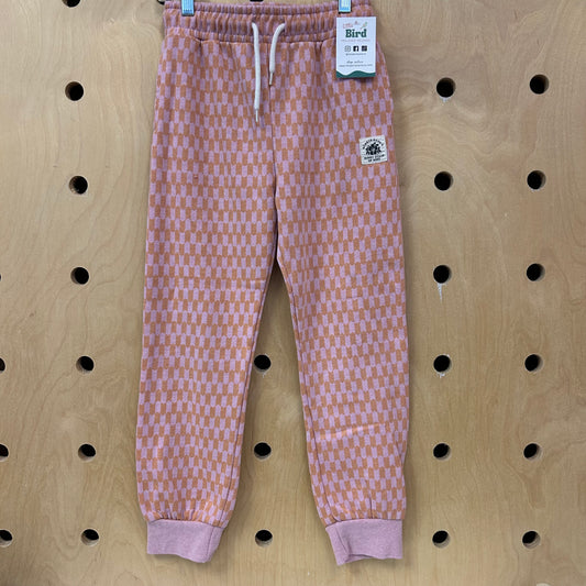 Pink Checkered Sunny State of Mind Joggers