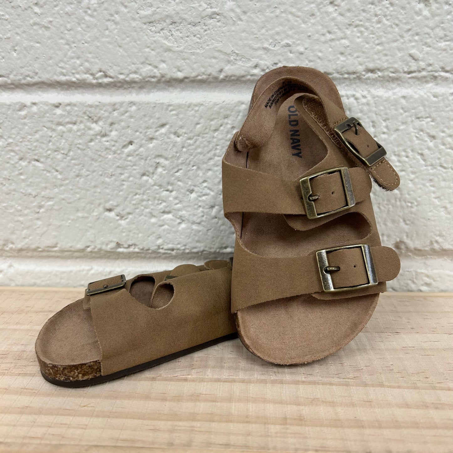 Tan Buckle Sandals