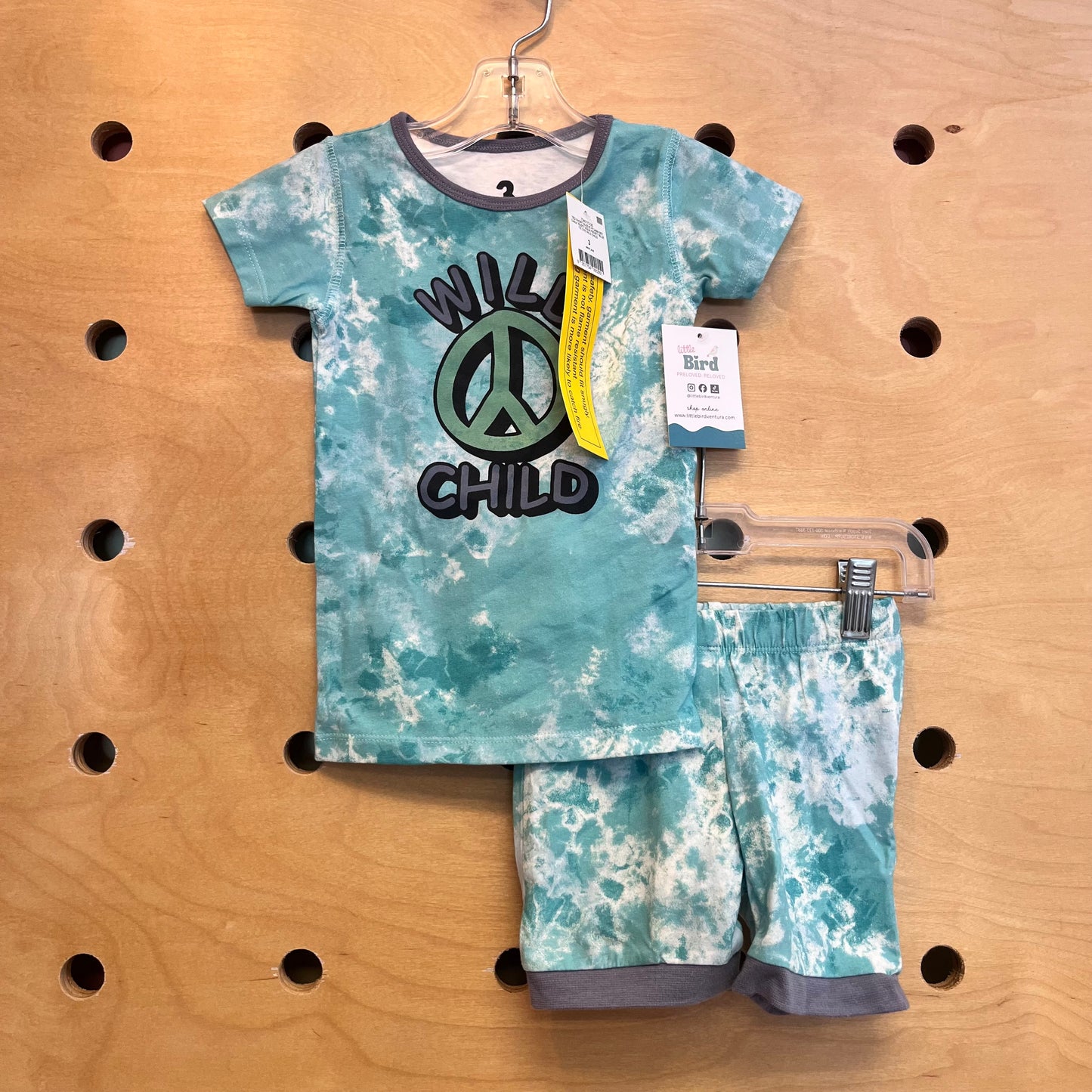 Teal Tie Dye Wild Child Pajamas NEW!